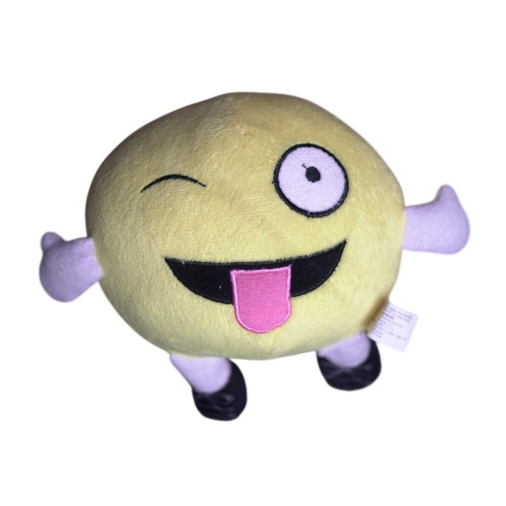 Lot of 5 Emoji Smiley Face Plush Toys McDonald’s Toy Factory Mixed Sizes - Picture 6 of 13